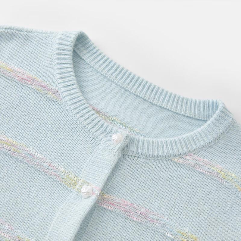 Qiusui Yiren Pearl Button Knit Sweater