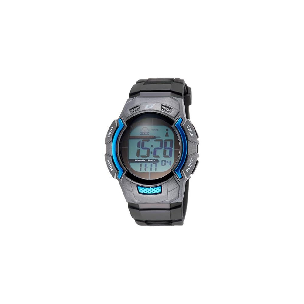 Arias Digital Solar Radio-Controlled Watch Waterproof Multifunction Backlight Men s Black Rubber Strap AD06519RCSOL6
