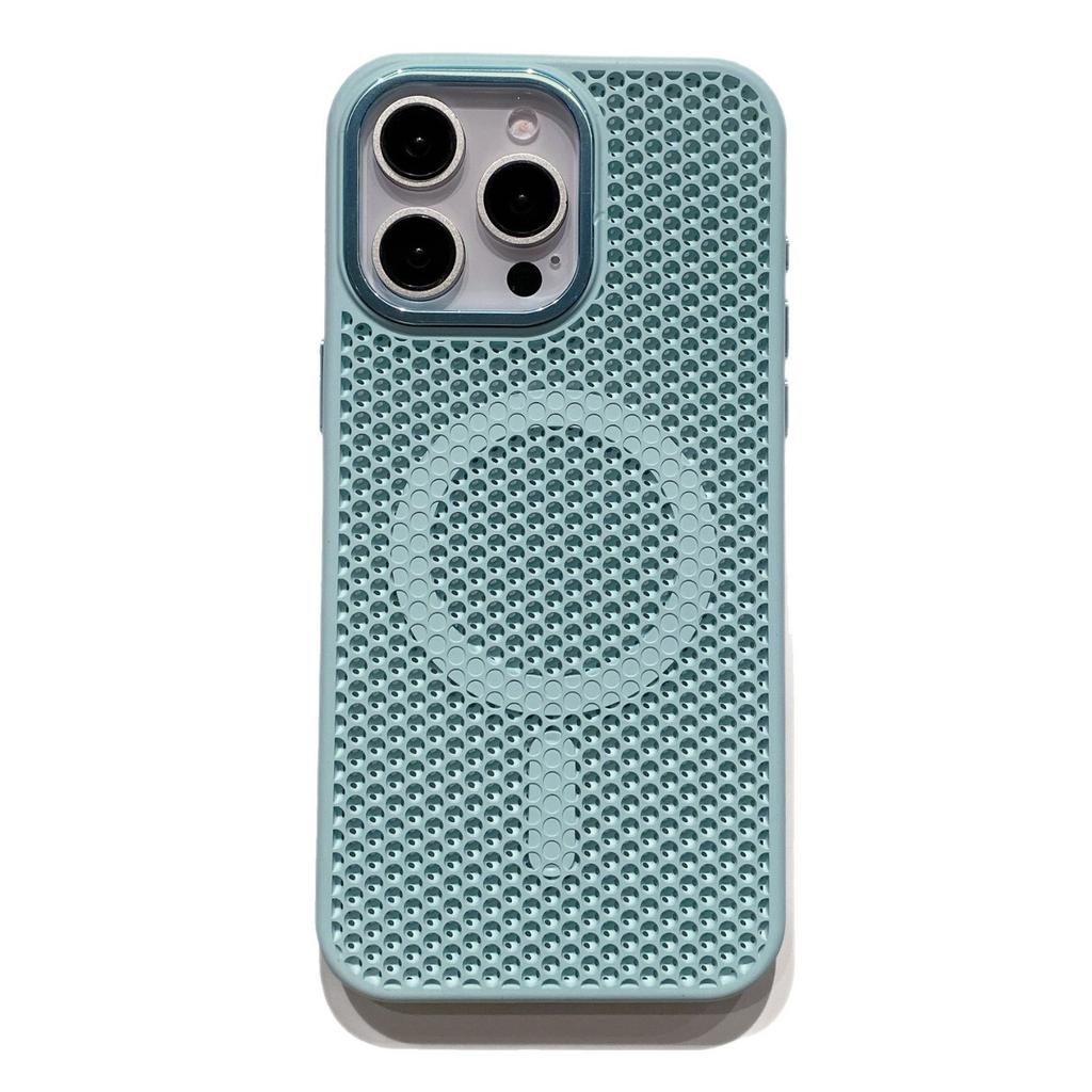 Skin-sensing Mesh Cooling Mobile Phone Case Suitable for IPhone 16 Summer 15plus Protective Case Apple 16promax