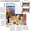 3Pcs Bedding Pillowcase Quilt Cover Set Modern Style Landscape Pattern 2D Digital Printing Suitable For Bedroom Dormitory Decor