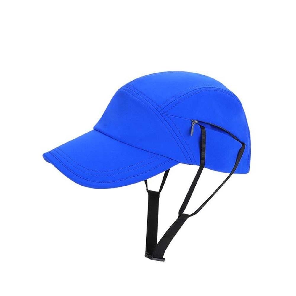 Anti-splash Water Summer Drawstring Baseball Cap Sunshade Sunscreen Equestrian Hat  Women синий