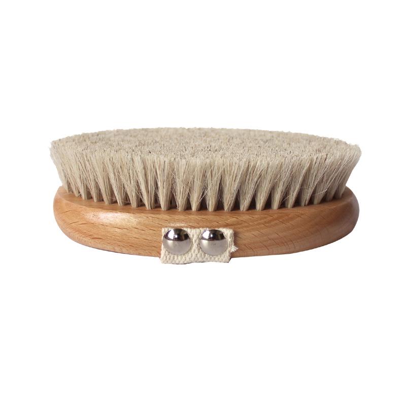 Beechwood Horsehair Soft Bristle Slimming Body Massage Brush