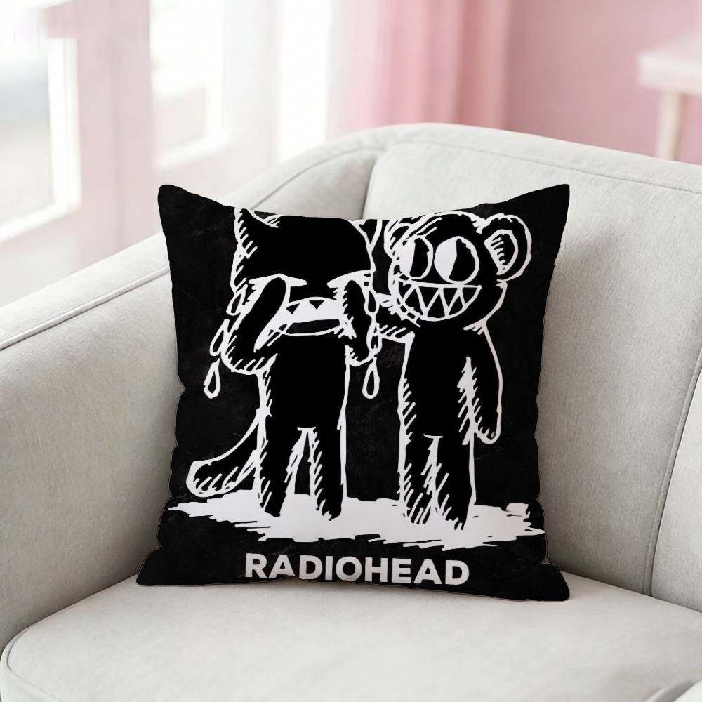 

Cool RRadiohead Band Pillow Case Cushion Cover Throw Pillow Case For Car Sofa 30x30cm