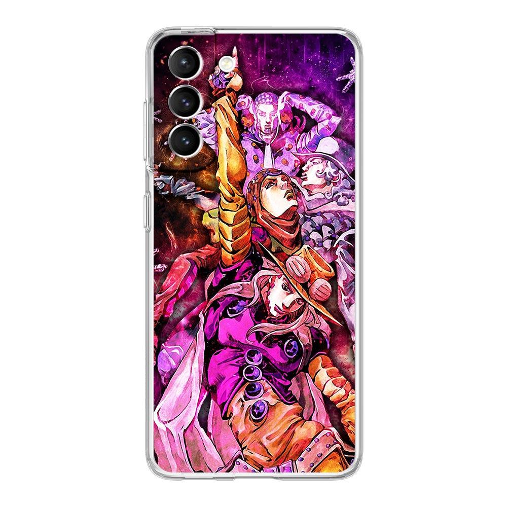 Husa de telefon Jojo Bizarre Adventure pentru Samsung Galaxy S22 5G S20 Ultra S21 FE 5G S10E S9 S8 S10 Plus Note 20 10 Husa din spate transparenta