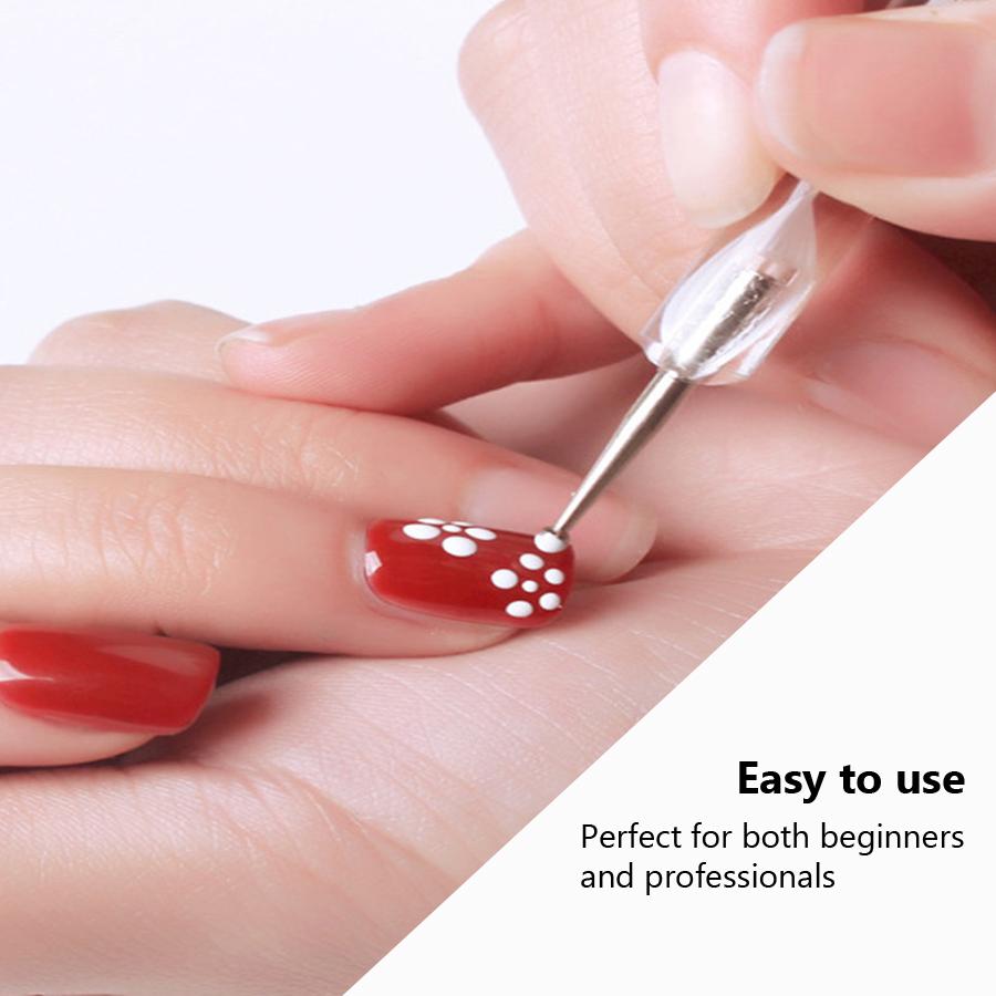 1Pc profesjonalne 2 sposoby Nail Art rozsianych długopis plastikowe wirowe drewno marmurkowa stal rozsianych dżetów narzędzia do manicure