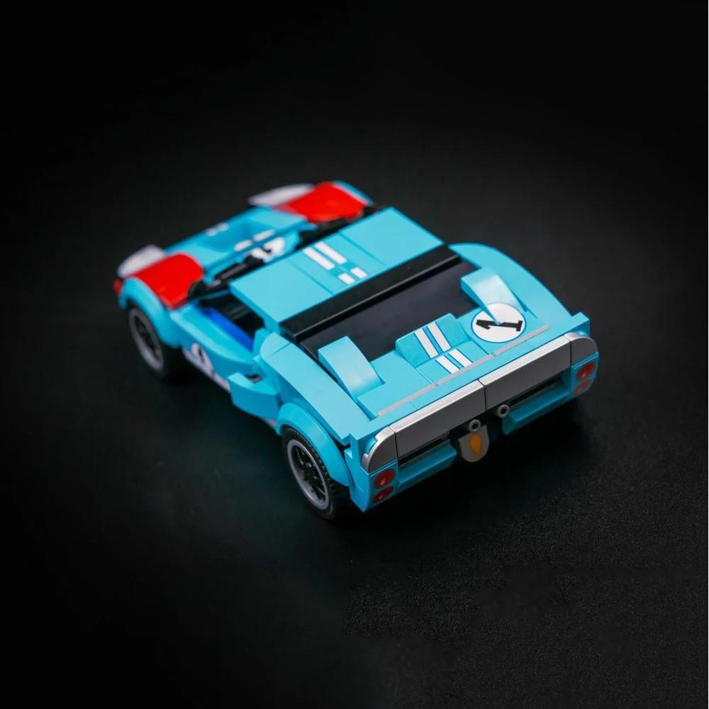 Creative Garage MOC Speed Champions 330 P3 Racing GT40 Sports Car Building Blocks Assembly Toy Brick Children's Birthday Gifts
