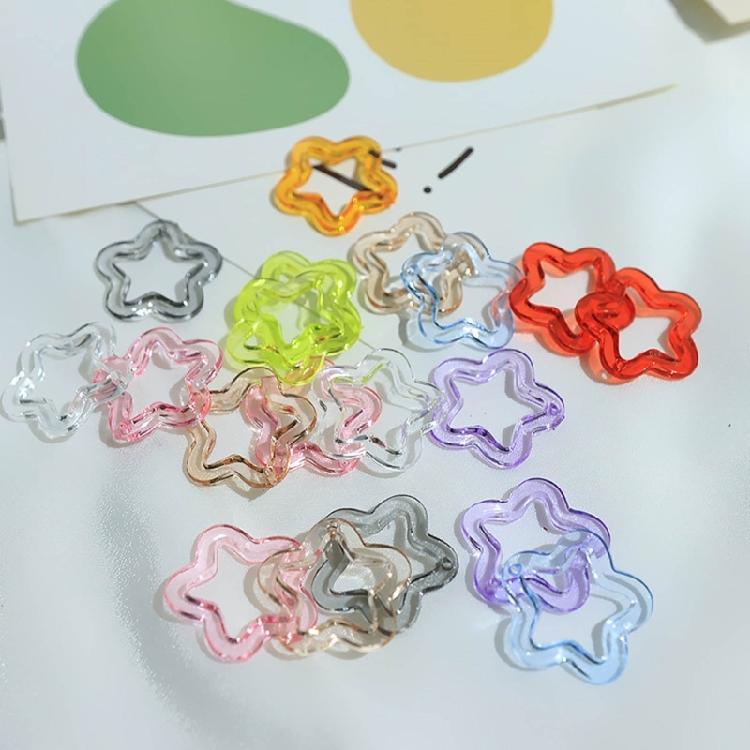 Hollow Star Jewelry Making Accessories Acrylic Material for DIY Jewelry Making