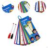 Kids Mathematics Flashcard with Binder Ring Reusable Tear Resistance 15 Card