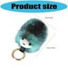 Elegant Animal Inspired Key Holder Lightweight Mink Hair Decors Hedgehog Car Decoration Charm For Everyday Use