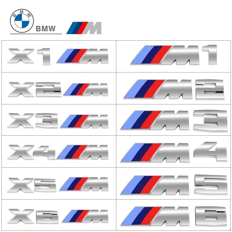 Car Valve Core BMW 3D Electroplating Emblem Stickers Trunk Decorative Stickers For BMW M X5 E91 E70 F11 E30 F31 X3 F25 E61 E83 JK4