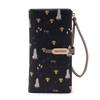 Portafoglio Lungo da Donna Fantasia Alberi Carini Design Foresta Ragazza Portamonete con Zip Signora Porta Documenti Carte di Credito Portafoglio a Busta in Pelle PU Borsa per Soldi