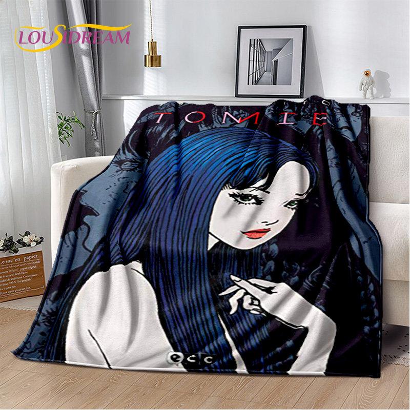 

Junji Ito Tomie Kawakami Ghost М яка плюшева ковдра, фланелева ковдра Плед для вітальні, спальні, дивана, чохла для пікніка 3D 75x90cm