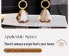 Champagne Modern Crystal Candlestick: Elegant Metal Candle Holder & Decorative Home Ornament