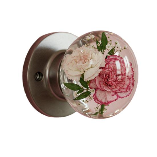 

Декоративная дверная ручка, высокая прочность, простая установка, вдохновленная природой, прозрачная дверная ручка для шкафа I