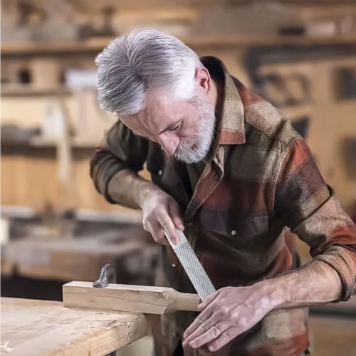 Samcos Four-in-One Board File (20cm x 2.2cm) for Woodworking, DIY Polishing, and Roughing Alloys