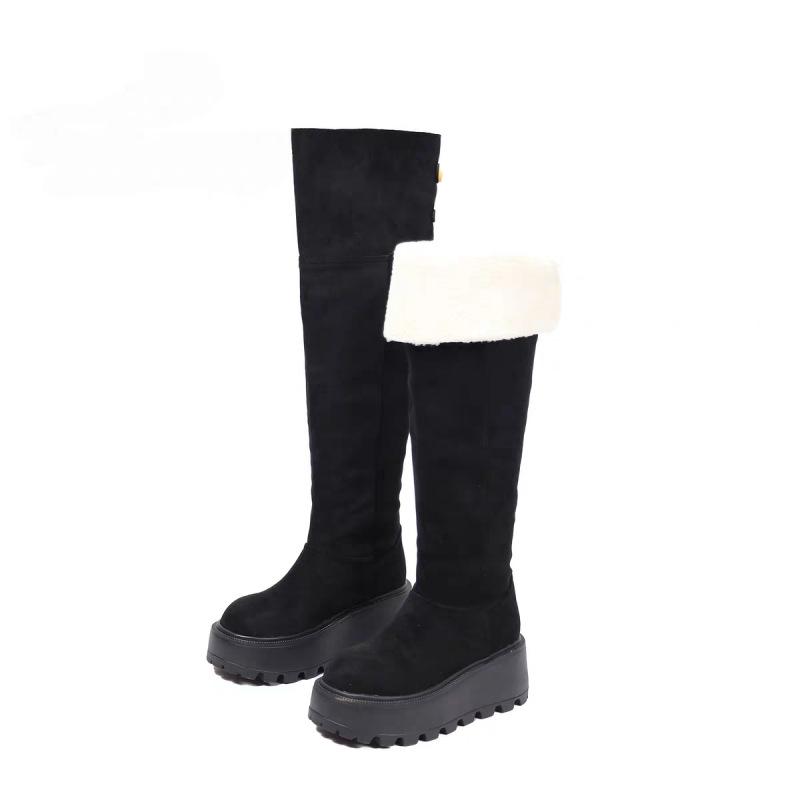 Thick-soled Snow Boots for Women, New Style Cotton Shoes, Anti-slip Over-knee Boots, High Boots