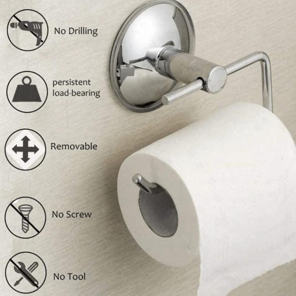 Silver Toilet Paper Holder Stainless Steel Wall Mount Bathroom Roll Paper Holder  Hotel