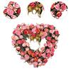Love Heart Wreath Front Door 18" Garland for Housewarming New Year Farmhouse