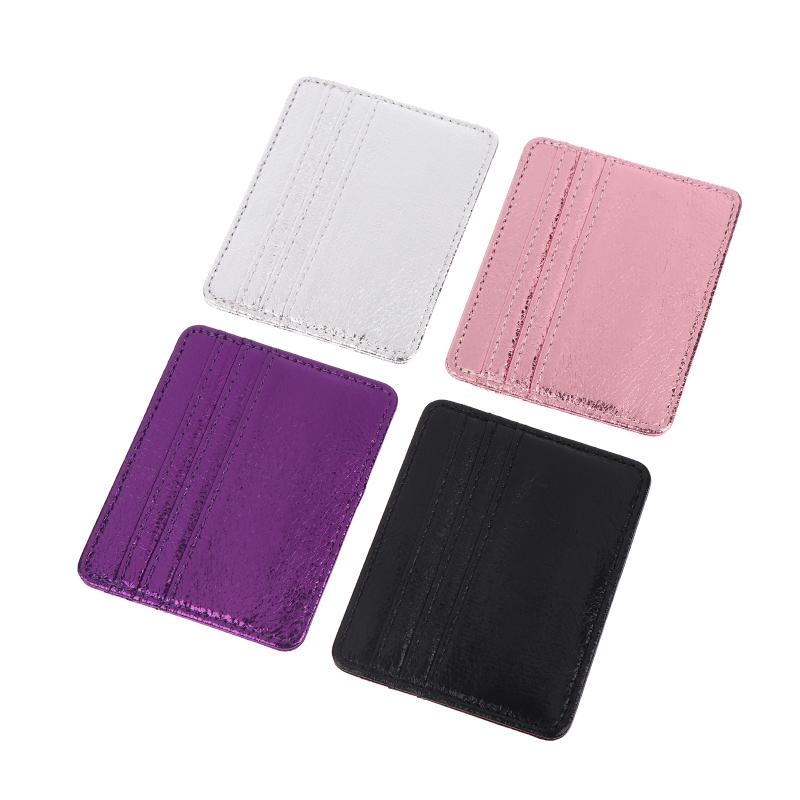Ultra-Thin Mini Wallet Slim Bank Credit Card Holder Men'S Business Small Id Case For Women Purse 4 Slots Cardholder