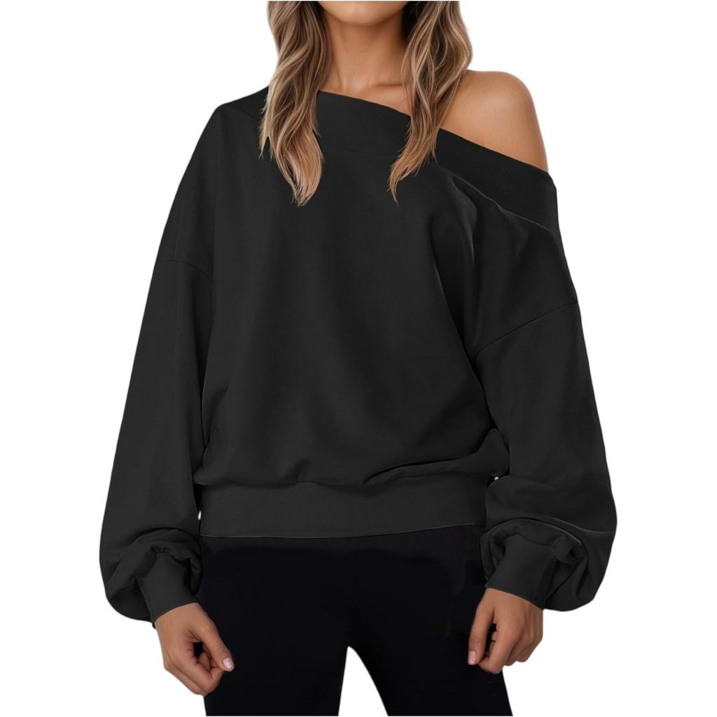 Women's Solid-color Fashionable Long-sleeved Top