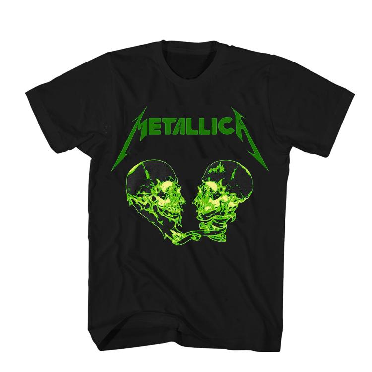 MetallicaT T-Shirt Heavy Metal Neues Album Cover Gothic Dark Rock Baumwolle Oversized Kurzarm Herren und Damen Streetwear Kleidung