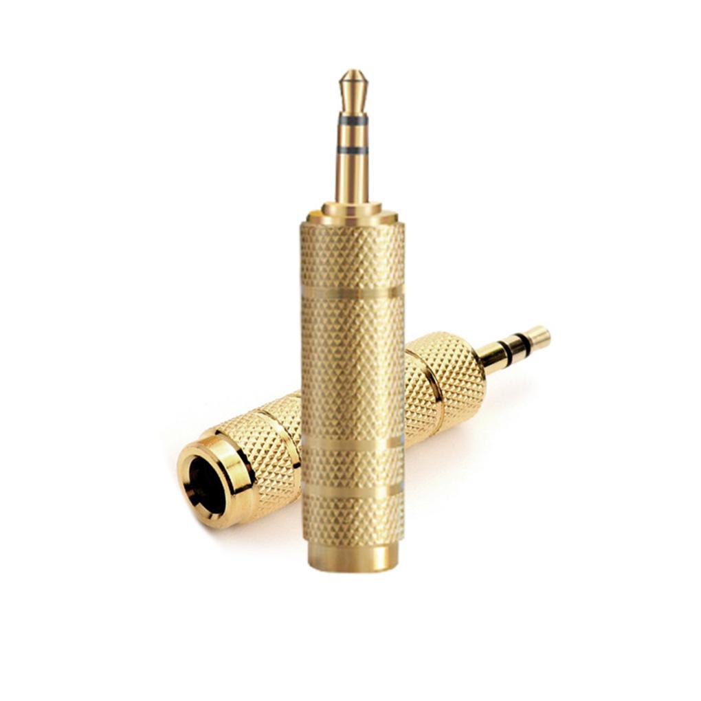 

Headphone Adapter Jack Converter Convenient Audio Plug 360 Degree Grip Treads Easy Installment Gold Plating Process for Mixer