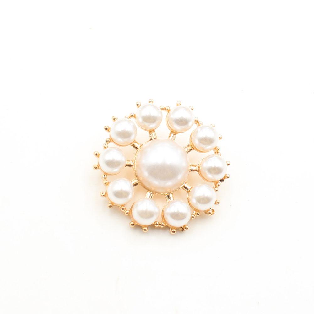 High end 2-piece 35mm pearl alloy DIY sweater with foot buttons, jacket, coat, clothing sewing accessories