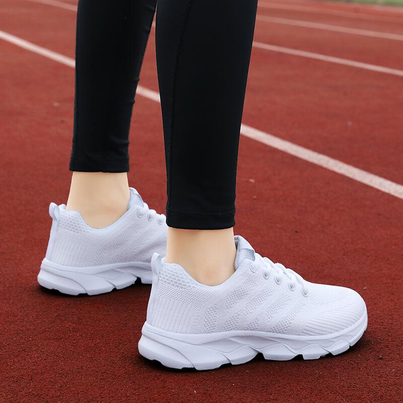 Lightweight Women Running Shoes Breathable Knitted Casual Sneakers Elastic Walking Shoes Dancing Shoes