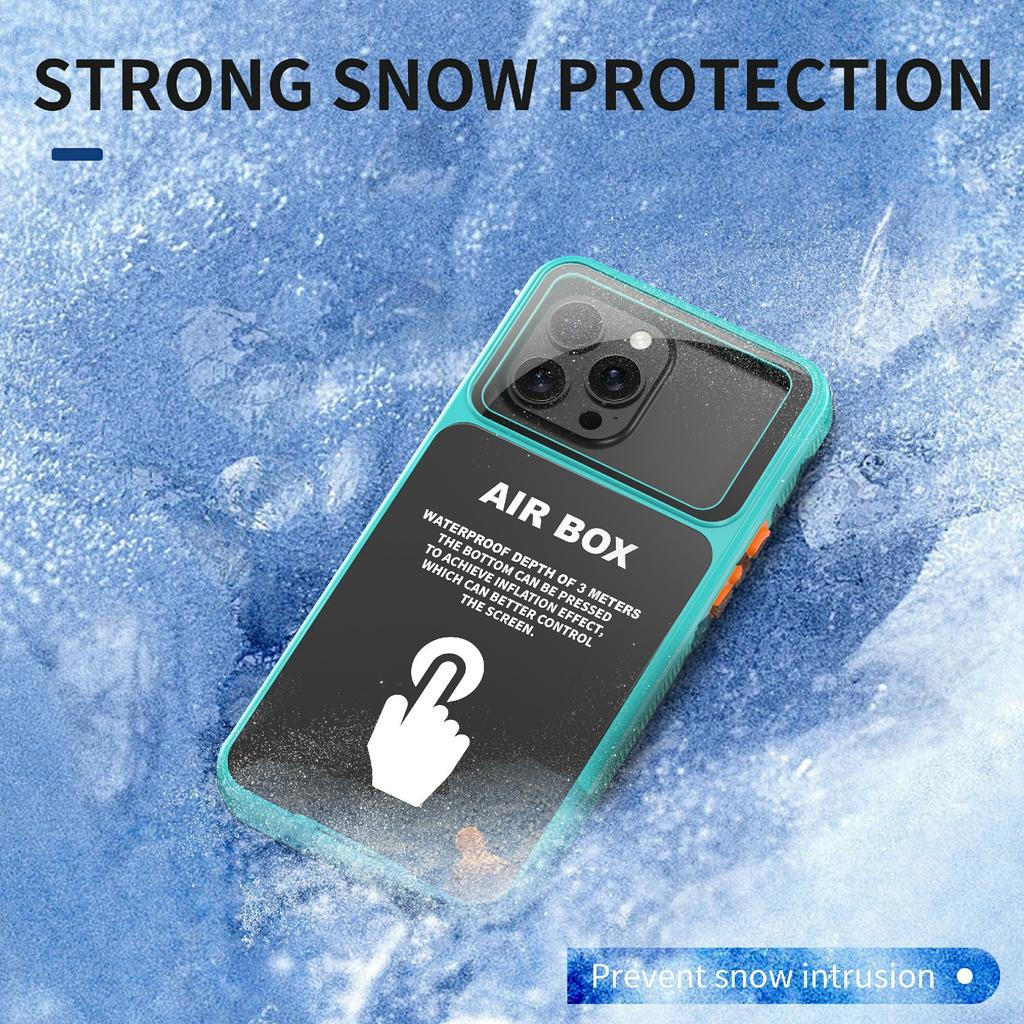 SHELLBOX Air Box Series For iPhone 15 Pro Max Waterproof Cover PC+TPU+PET Protective Phone Case