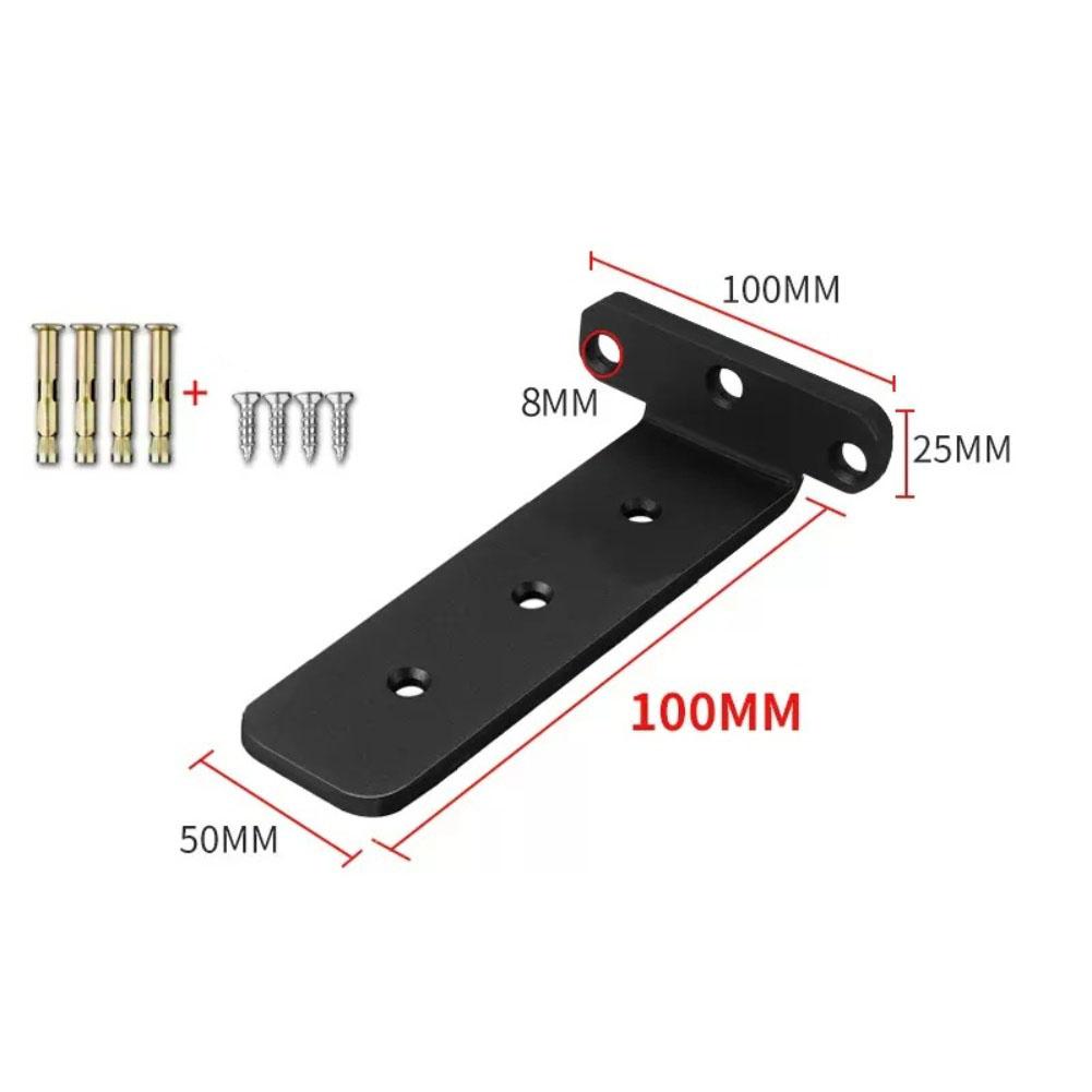 Wall tripod bracket 2pcs shelf support for partitions with thickened cold rolled steel structure black and white colors