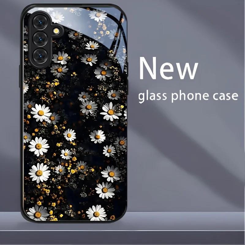 Luxury Retro Floral Phone Case for Xiaomi Redmi Note 8 8T 9 9S 10 11 12 12S 13 13C 14 15 15C Pro Plus 5G Glass Frame Back Cover