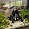 Aquarium Hideaway Tree Root Cave for Aquatic Pets to Breed, Play and Rest, Safe and Non-Toxic Resin Fish Tank Ornaments 7.7x6.4"