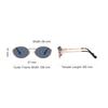MIU MIU Logo Cutout Design Metal Oval Sunglasses Women Sunglasses Rose-Gold SMU52YEZVFF01V1C054