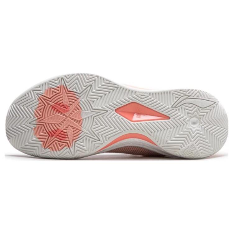 New LiNing Liren 3 V2 Piggy Bank Cushioned Slip Resistant Abrasion Resistant Low Top Basketball Shoes Unisex Orange Pink ABAT057-14