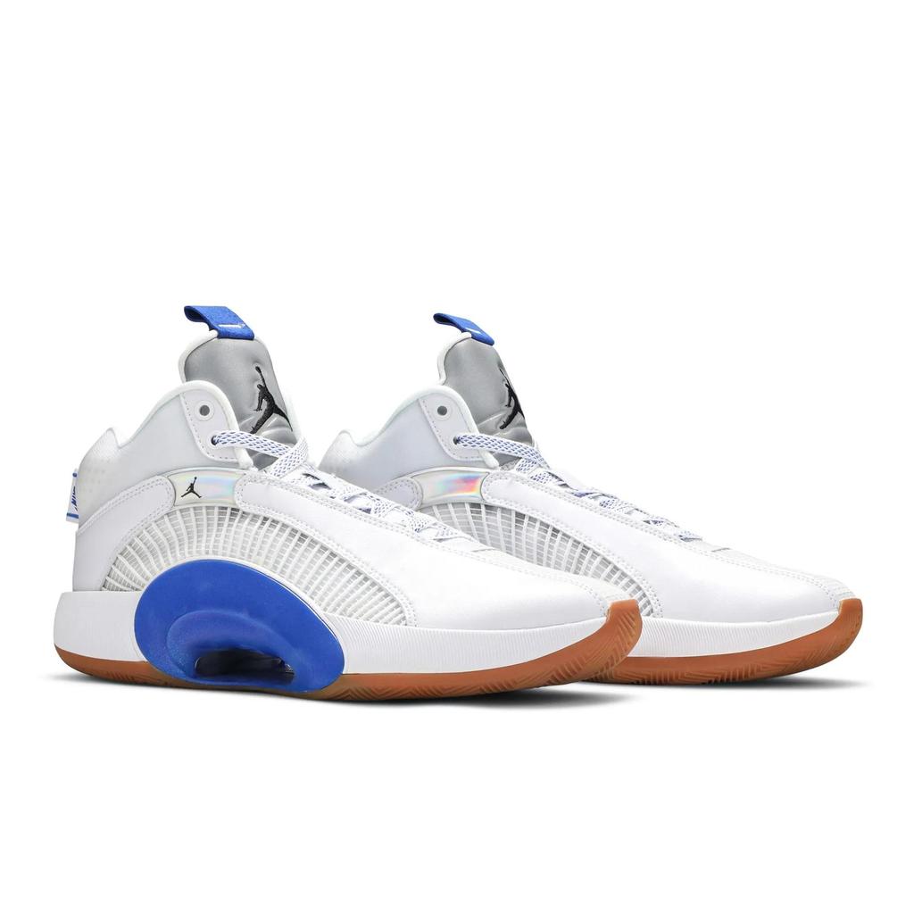 Air Jordan 35 'Sisterhood' (Unisex) White / Black / Hyper Royal / Gum Medium Brown Basketball Shoes CZ5657 100