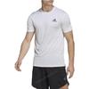 Adidas T Shirts Men's White Crew Neck Moderate HT9053