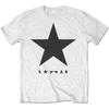 Camiseta Oficial Blanca David Bowie Blackstar para Hombre Unisex