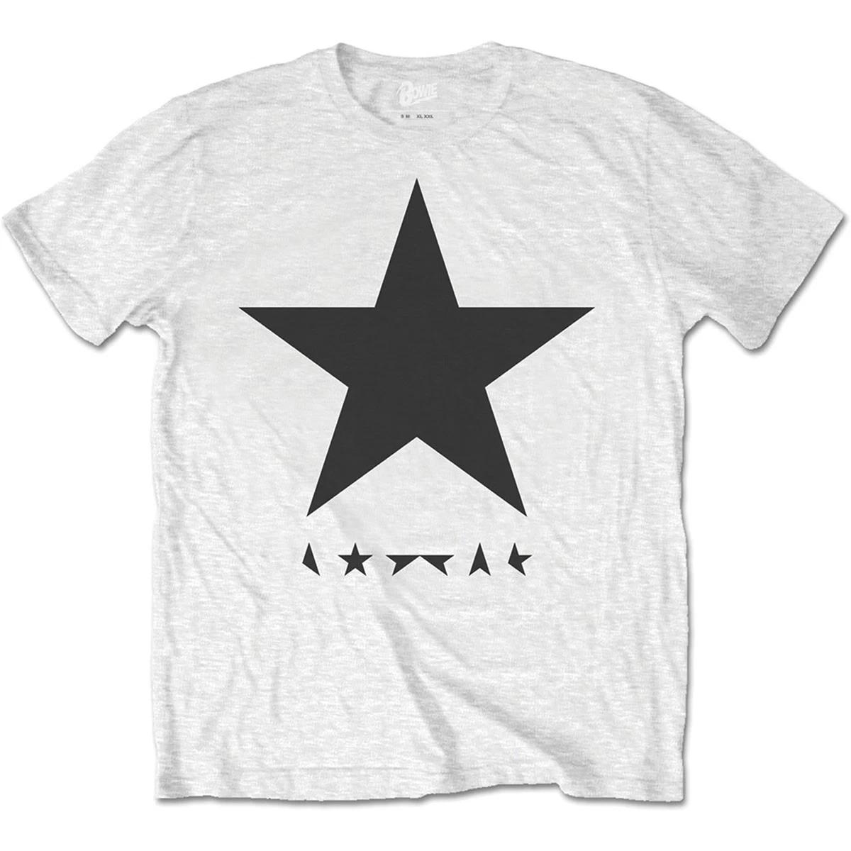 Белая официальная футболка David Bowie Blackstar Мужская унисекс 4XL