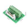 IDC20P 20Pin Male Header Breakout Board Terminal Block Connector PLC Interface with Bracket