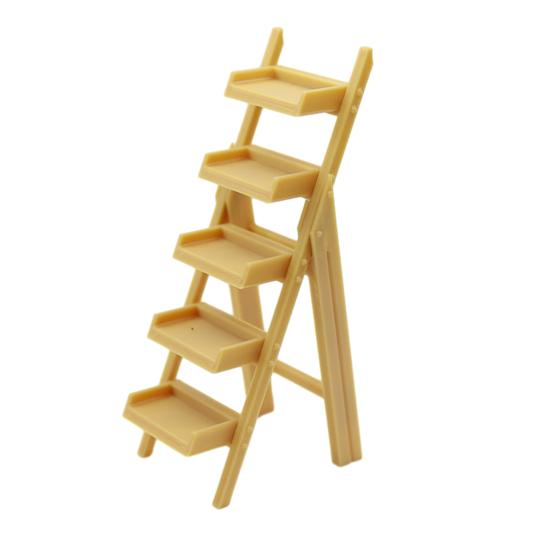 Miniatur-Leiterregal Mini-Etagenregal Spielzeug Winziges mehrstöckiges Lagerregal Modell DIY 1/12 Puppenhaus Möbel Dekoration Zubehör