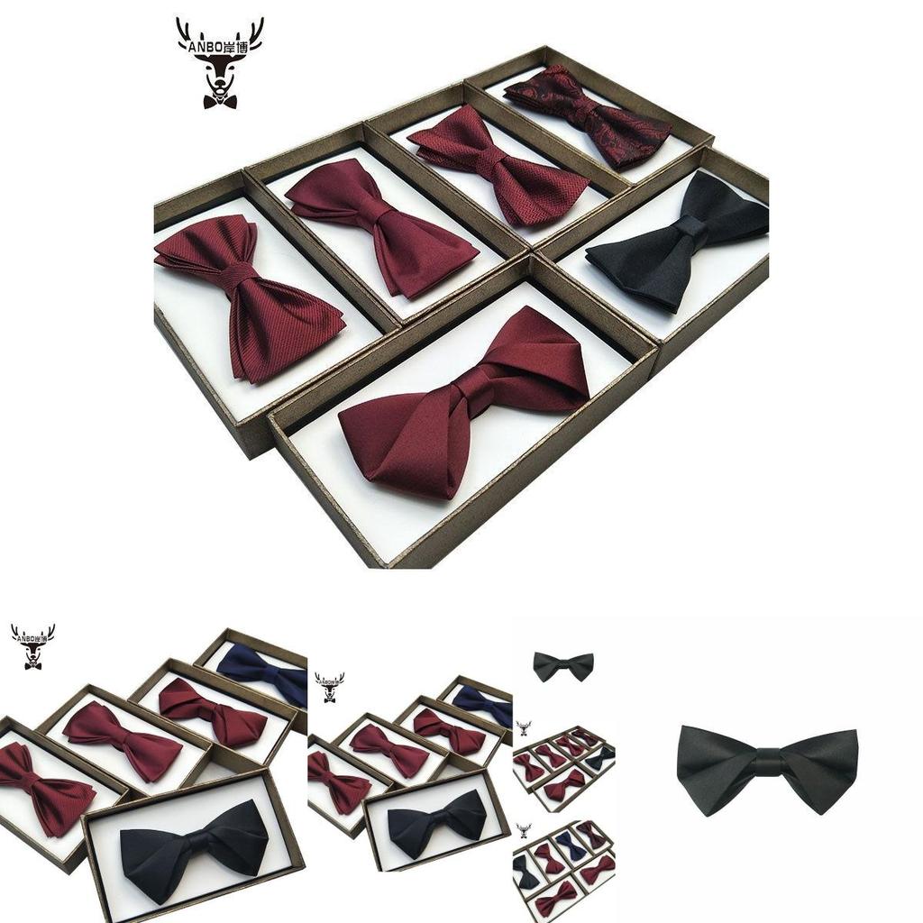 Classic Mens Wedding Bow Tie With Satin Finish For Grooms And Groomsmen