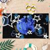 Blue Jellyfish With Star Beach Towel Large Quick-Drying Towel For Beach Pool Sport Yoga Gym Home Travel Towel Gift for Friends