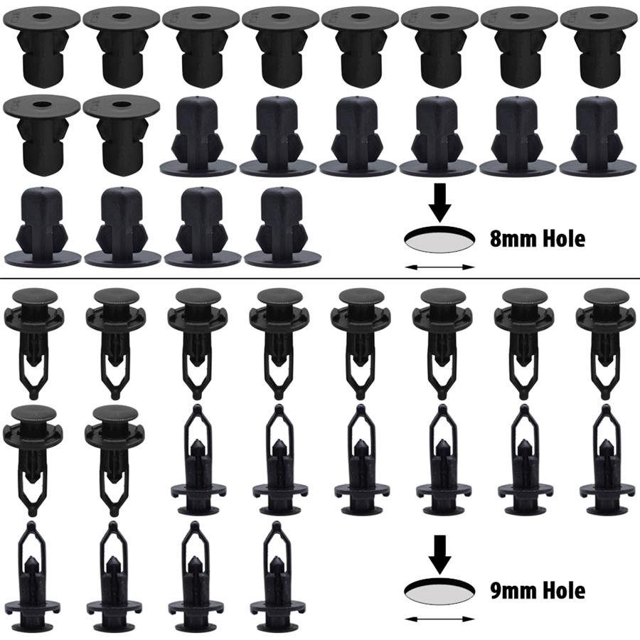 100 Pcs Panel Bumper Fender Push Rivets Fastener Clips Plastic For Toyota Lexus