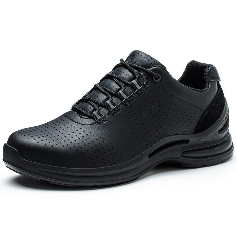 

Four Seasons Anti-Smash, Non-Slip Safety Shoes - Lightweight, Wear-Resistant, 10KV Insulated Work Boots Black;36