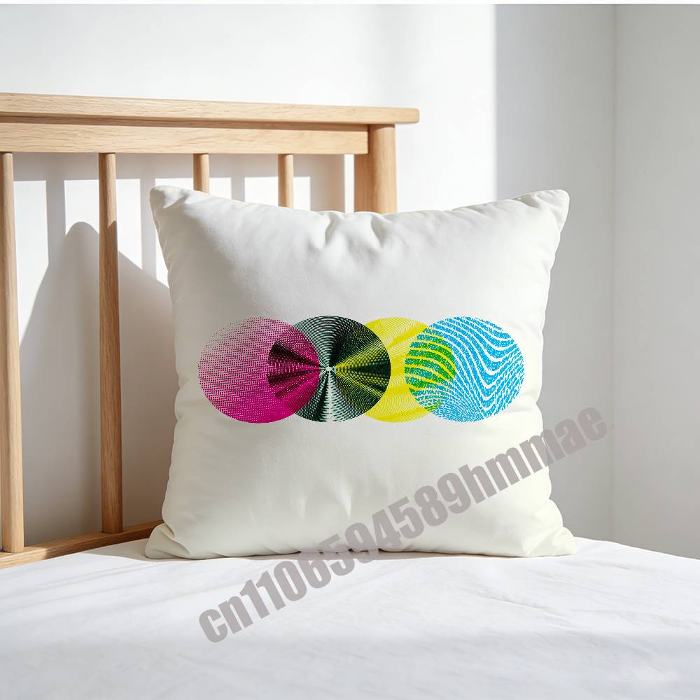 For F-Feid El Green Print La Saga Disc 4 Throw Pillow Case Sham 45X45Cm 35X35Cm Square Bedroom Pillowcase Cushion Cover