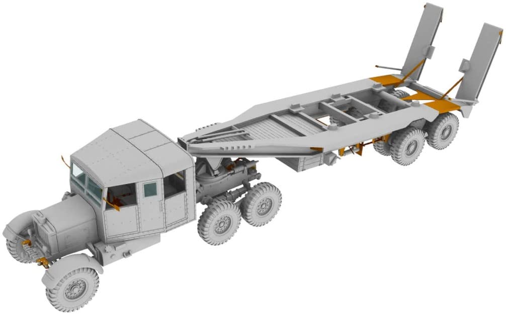 IBG Scale British Army Scammell Pioneer Tank Transporter TRMU30 with Trailer Plastic Model Kit PB72080 1/72