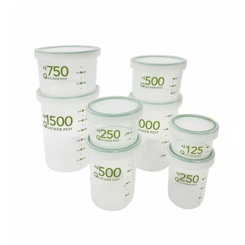 Shinki Synthetic Tombo Natural Quicker Pot, Antibacterial, Deep, Airtight Storage Container, 250ml, 7.5cm Diameter x 9.5cm Height, NF-250, Made in Jap