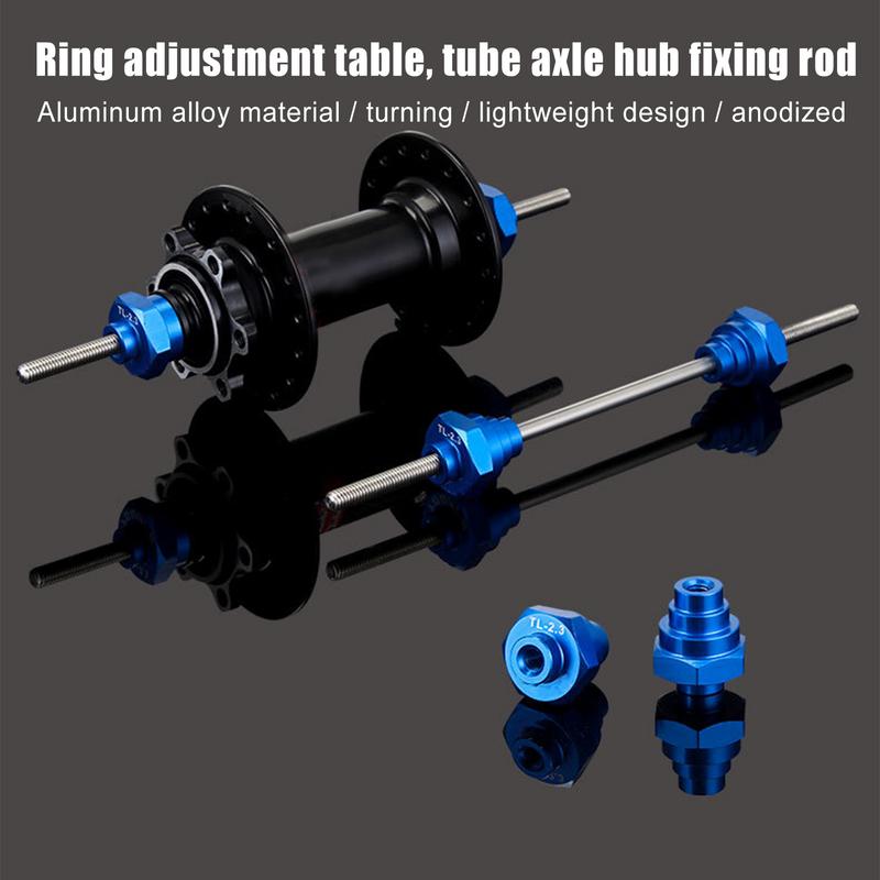 Front Thru Axle Adapter Bicycles Wheel Truing Stand Bicycles Workstands For Maintenance And Repair Trailer Setup Indoor Training