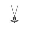 Trudy Pendant Saturn Cubic Zirconia Necklace Men Necklace Black 630203BD01S307S307