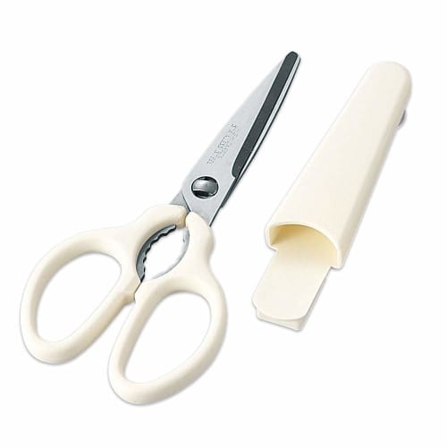 Shimomura Kogyo Ajiwai Shokubo Mini kjøkkensaks med holder, Lett å rengjøre, Demonteres, Serratert blad, AMH-405